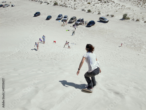 Lancelin Dunes sandboarding, sand hills, Perth, Western Australia