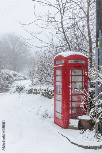 Telephone box in the snow © chris2766