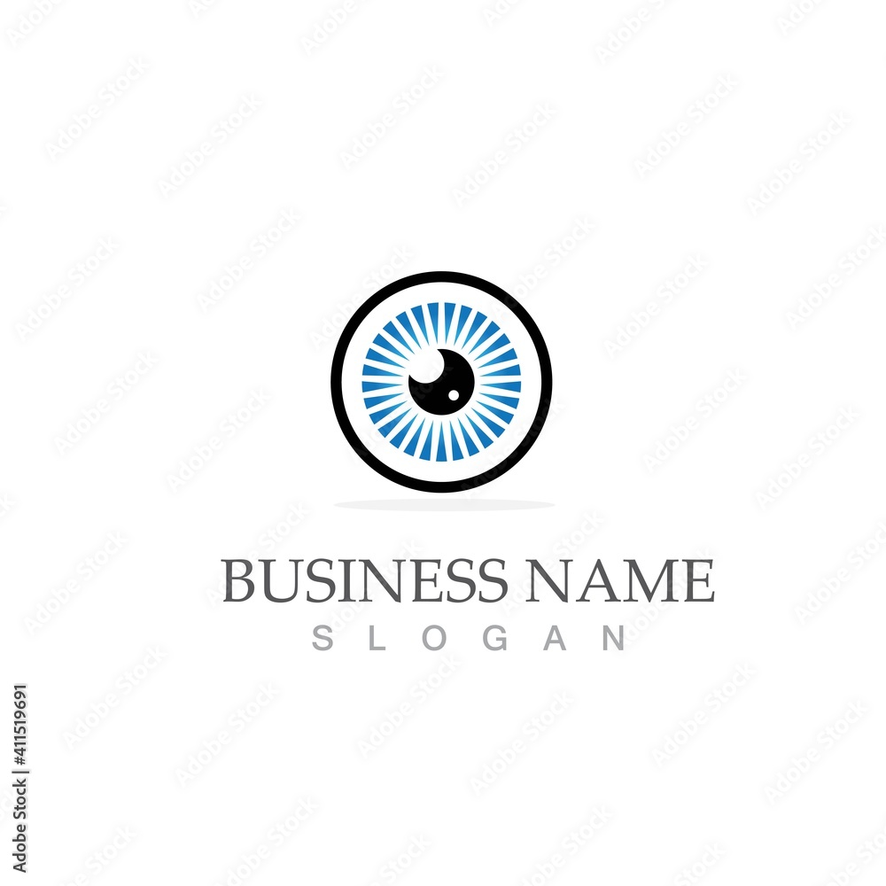 Fototapeta premium Eye Care vector logo design