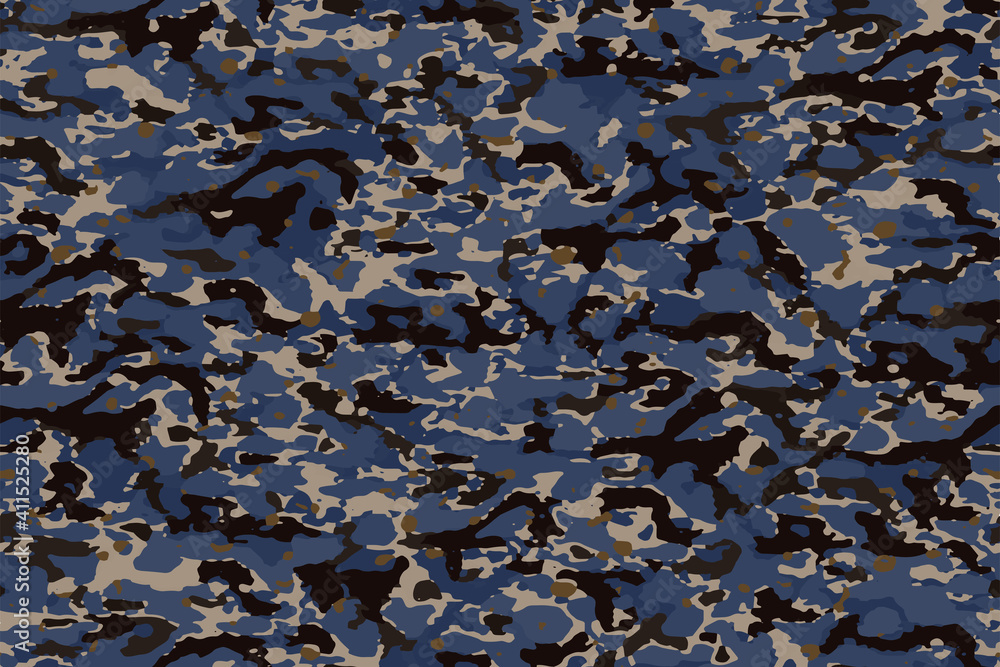 Obraz premium Full seamless military camouflage skin pattern vector for decor and textile. Army masking design for hunting textile fabric printing and wallpaper. Design for fashion and home design.