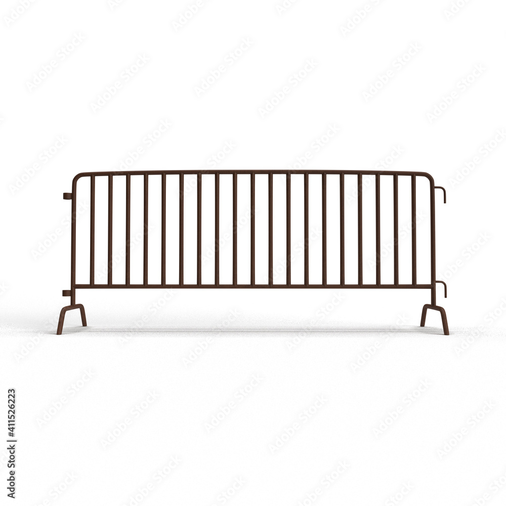 barricade on a white background barricade on a white background
