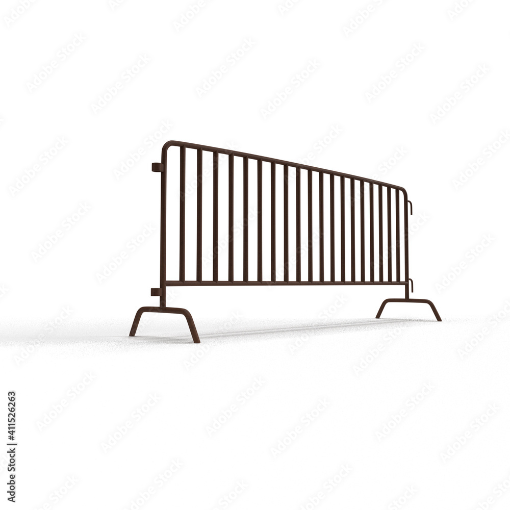 barricade on a white background barricade on a white background