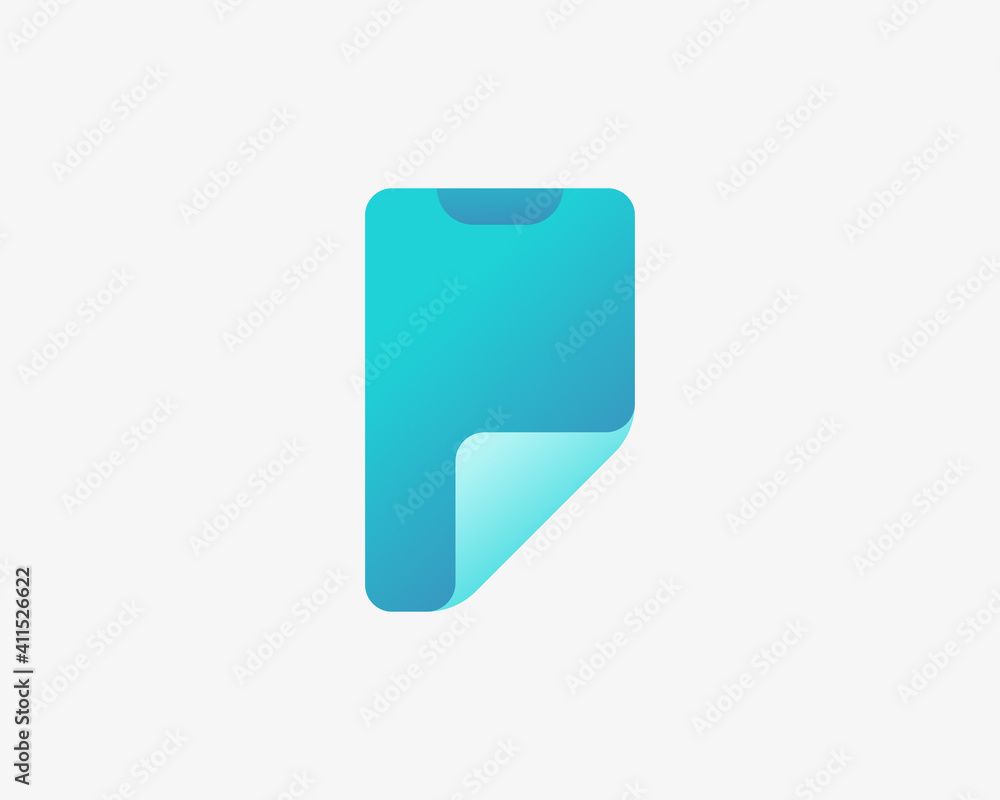 Abstract clipboard with paper folded corner logo design template. Universal creative folder, document, memo flat vector icon sign symbol logotype. Abstract clipboard with paper folded corner logo design template. Universal creative folder, document, memo flat vector icon sign symbol logotype.