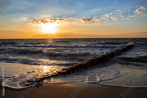 
sunset on the shores of the Baltic Sea