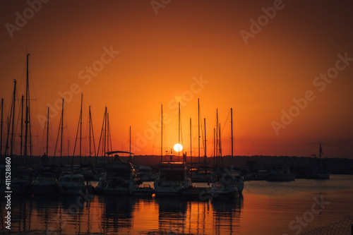 Sunset from Bulgaria. Sozopol  Summer 2020