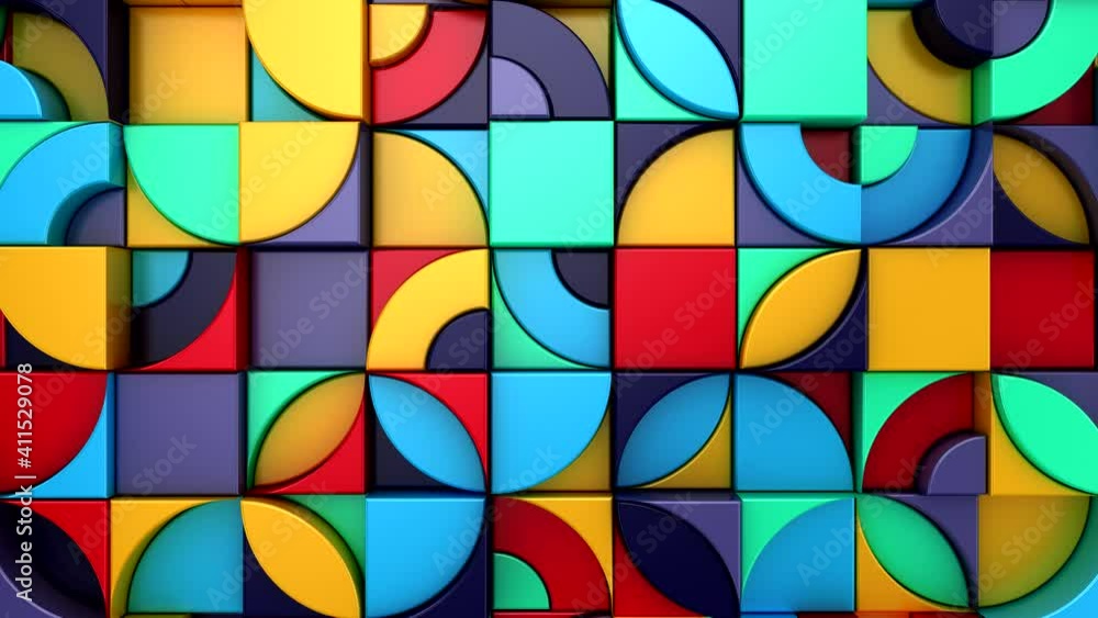 Background of Geometric Shapes. Abstract motion, loop, 3d rendering, 4k resolution
Background of Geometric Shapes. Abstract motion, loop, 3d rendering, 4k resolution
