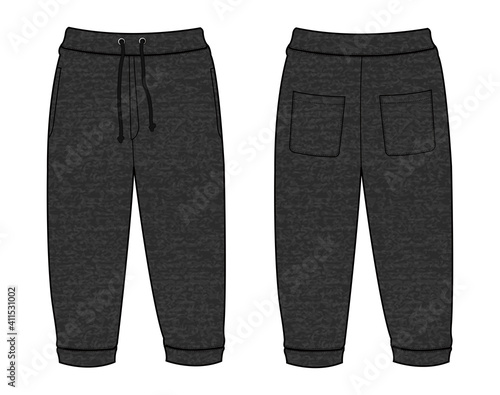 Vector illustration of Sweat casual pants