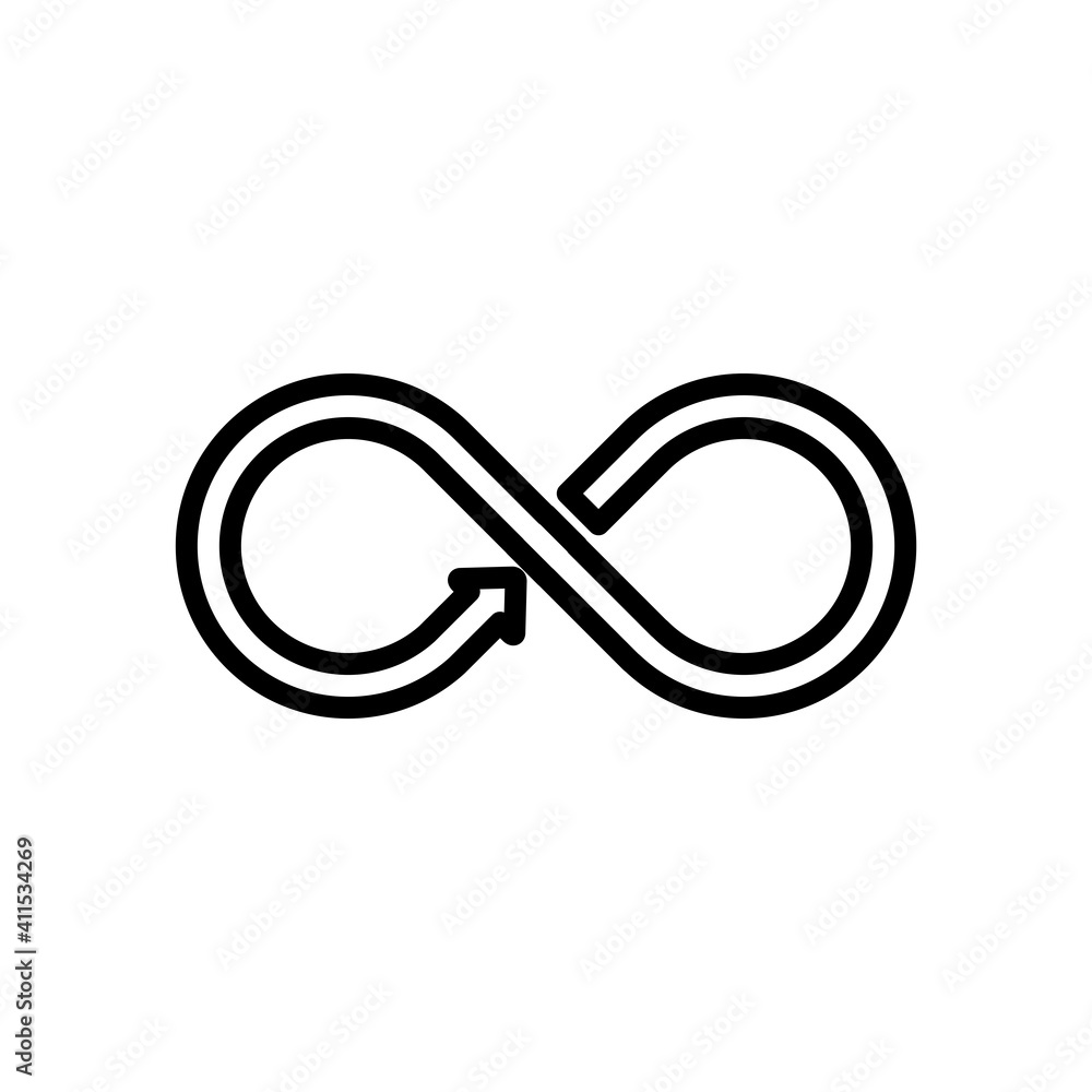 Infinity Icon Design Vector Template Illustration Infinity Icon Design Vector Template Illustration