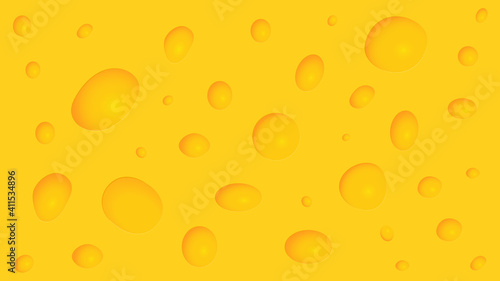 Cheese texture pattern background with holes.