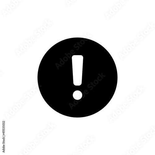 Exclamation Mark Icon Design Vector Template Illustration