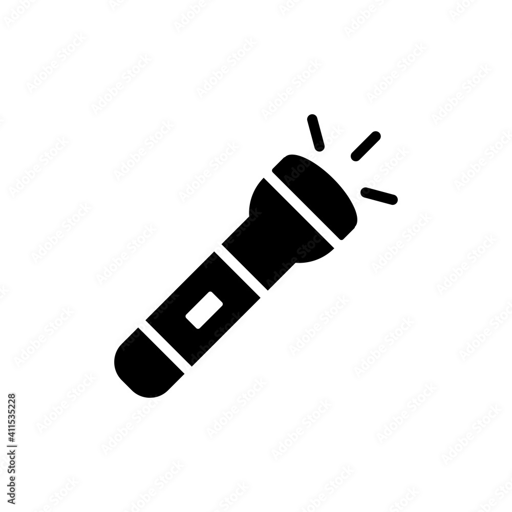 Flashlight Icon Design Vector Template Illustration Flashlight Icon Design Vector Template Illustration