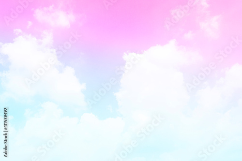Sweet pastel gradient sky photo background.