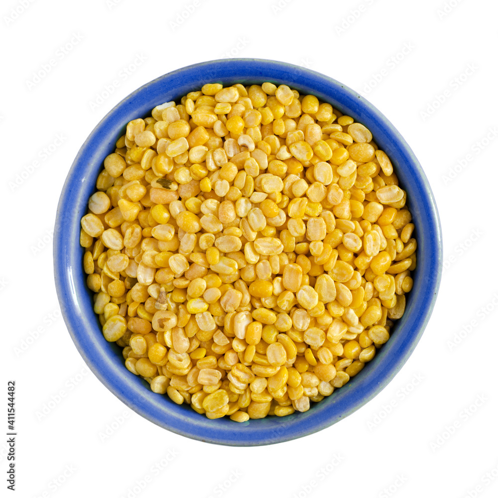 Moong dals, skinned and split mung beans Moong dals, skinned and split mung beans