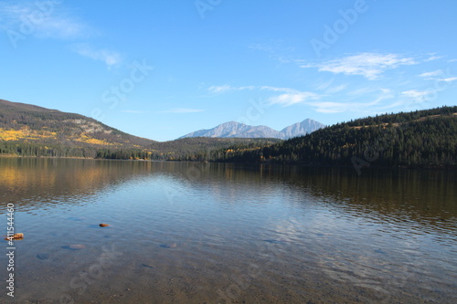October On Pryramid Lake, Jasper National Park, Alberta