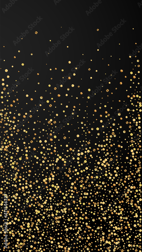 Festive terrific confetti. Celebration stars. Gold