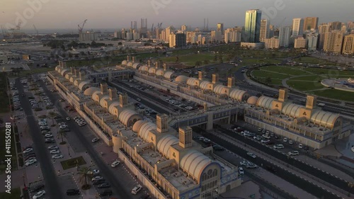 Wallpaper Mural 4K Aerial shot Sharjah Souk Al Markazi Torontodigital.ca