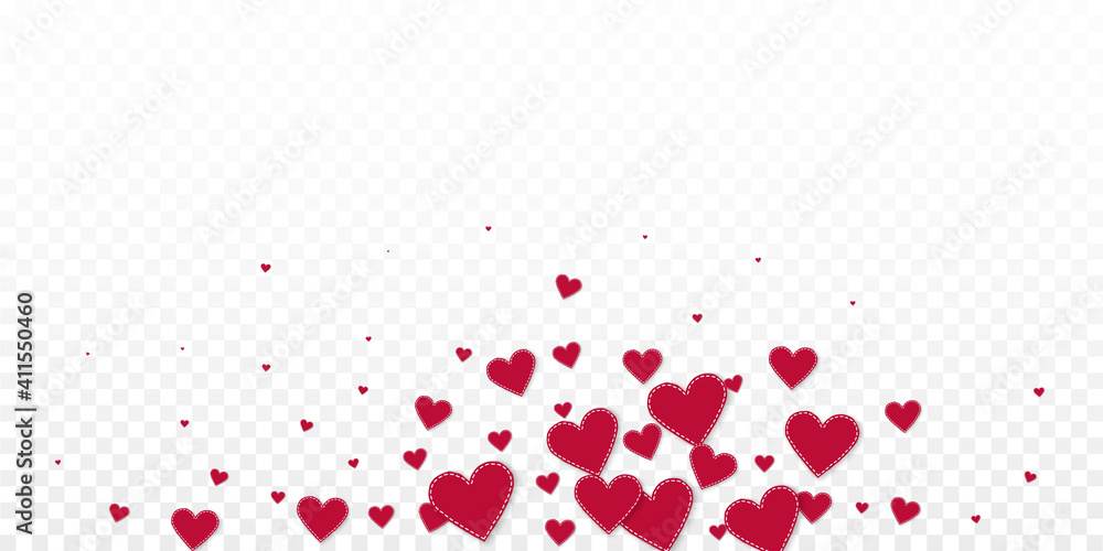 Red heart love confettis. Valentine's day explosio Red heart love confettis. Valentine's day explosio