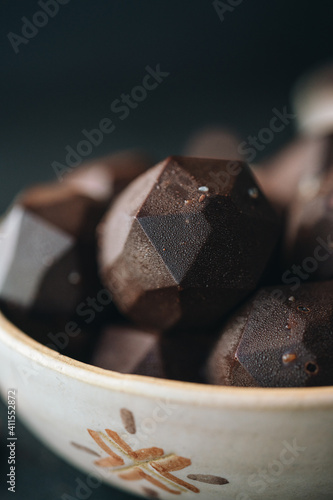 Group of chocolate close up