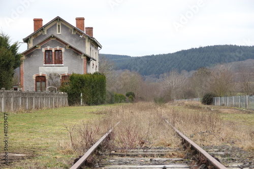 Dead end railroad track. The journey stops here. 