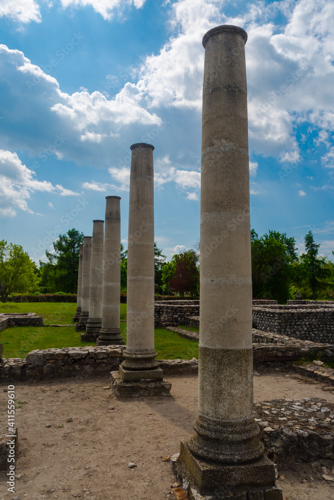 Ruins of the Roman town Gorsium-Herculia in Pannonia
