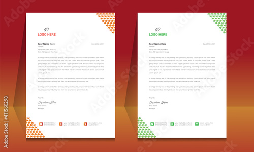 Letterhead format template, business style letterhead design template. Company letterhead template designs. Letterhead, Template.