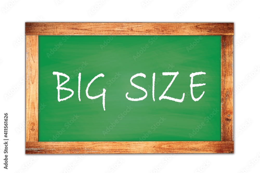 Obraz premium BIG SIZE text written on green school board.