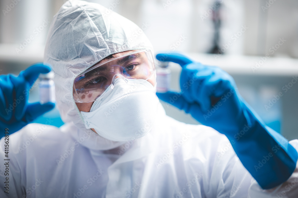 medical people in PPE suit, idea concept for vaccine protection of coronavirus covid-19 cure flu, medicine health care icon idea, worldwide working for stop virus medical people in PPE suit, idea concept for vaccine protection of coronavirus covid-19 cure flu, medicine health care icon idea, worldwide working for stop virus