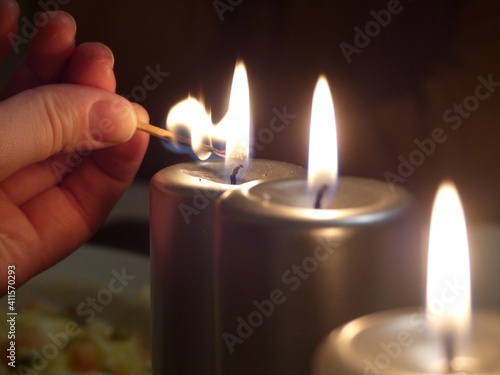 burning candle 