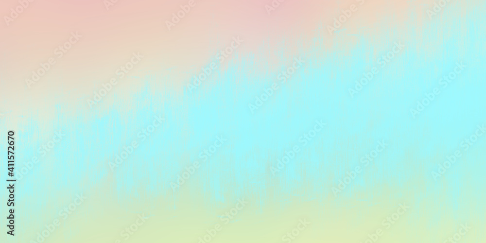 Painted background texture. Light blue. Orange. Yellow. Pastel colors template for design. Acrylic brush strokes. Blured backdrop.