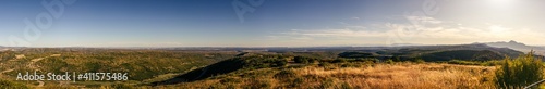 Panorama shot of view to mesa verde national park nature at sunny day in america © AllThings