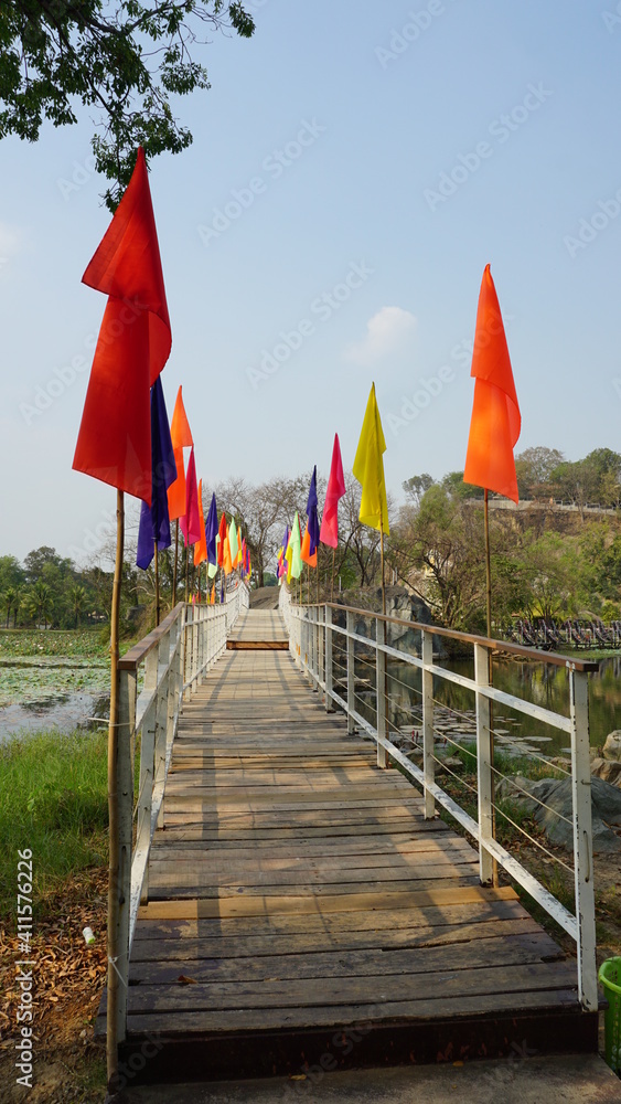 a bridge in the Buu Long Mountain Bien Hoa Dong Nai Park, Vietnam, January