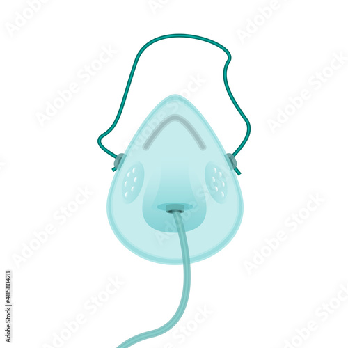 Mask oxygen clinic hospital concept vector