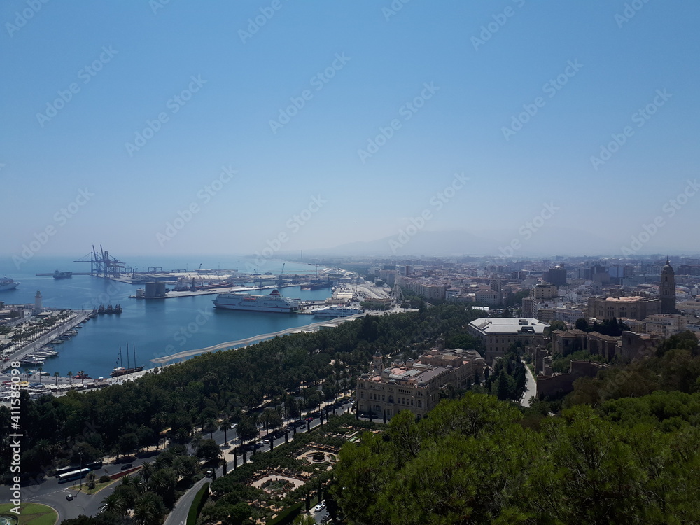Vue aérienne de Malaga Vue aérienne de Malaga