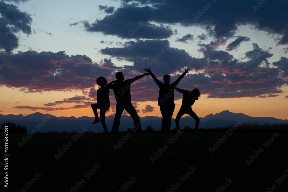 Family silhouette Family silhouette