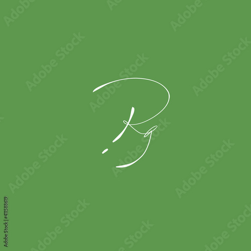 RG Initial Isolated Logo for Identity