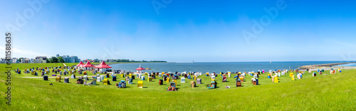 Tableau sur toile Strand, Cuxhaven, Döse, Niedersachsen