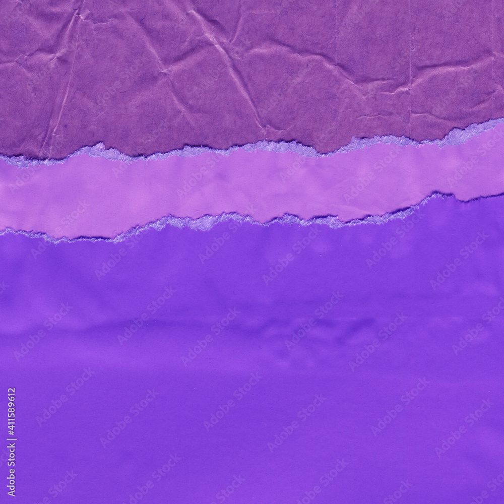 Blue and violet torn paper collage close-up. Texture made from various paper and cardboard parts. Damaged old paper background. Vintage blank wallpaper. Material design backdrop. Blue and violet torn paper collage close-up. Texture made from various paper and cardboard parts. Damaged old paper background. Vintage blank wallpaper. Material design backdrop.