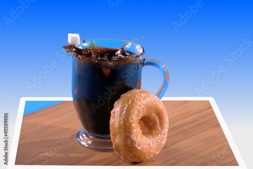 coffee splash pop out