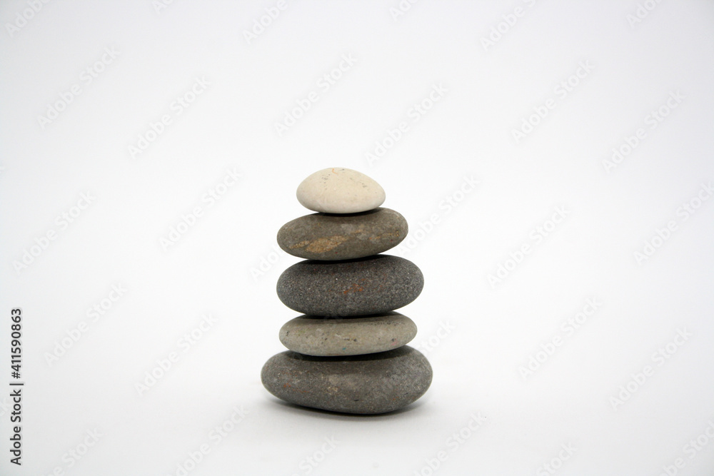 Gray and white sea rocks on a white background. Gray and white sea rocks on a white background.