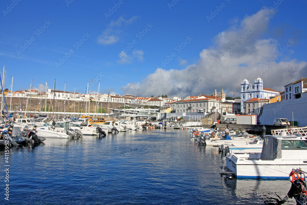 harbour of Angra do Heroísmo, Azores, Portugal harbour of Angra do Heroísmo, Azores, Portugal
