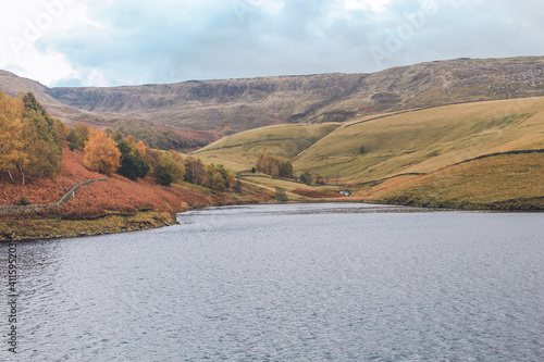 hill trip in autumn 2020 peak districkt ,kinder scout kinder downfall photo