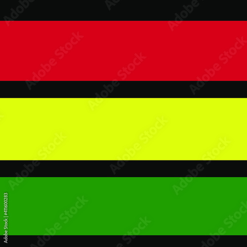 Color of Africa flag on black background