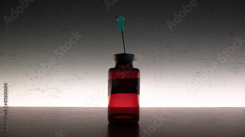 Medicine bottles to vaccinate