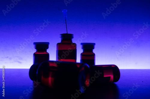 Medicine bottles to vaccinate