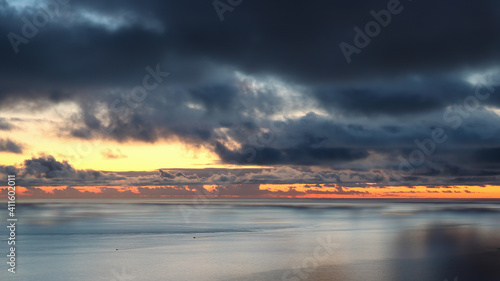 Moody sunset over Adriatic Sea