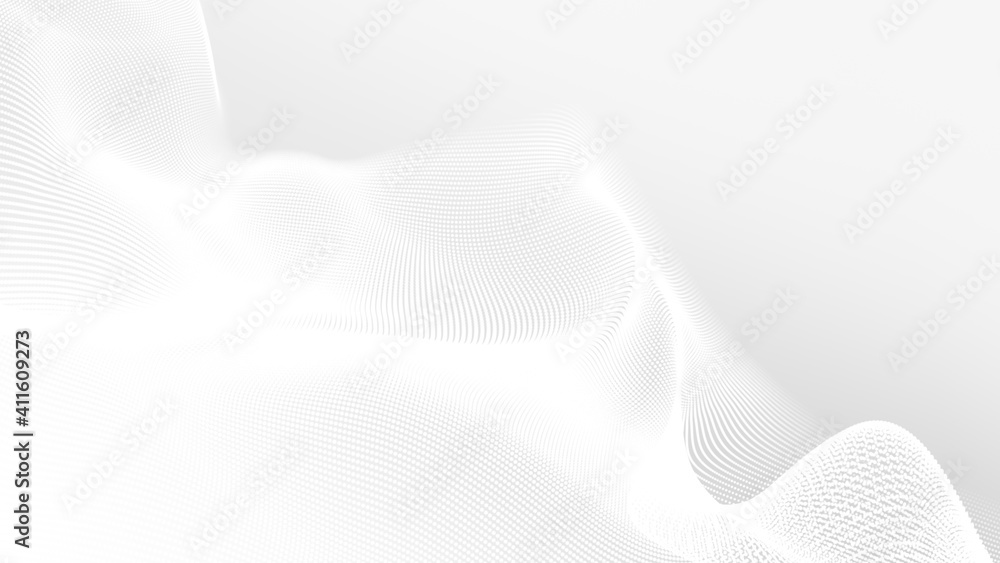 Dot white gray wave light technology texture background. Abstract big data digital concept. 3d rendering. Dot white gray wave light technology texture background. Abstract big data digital concept. 3d rendering.
