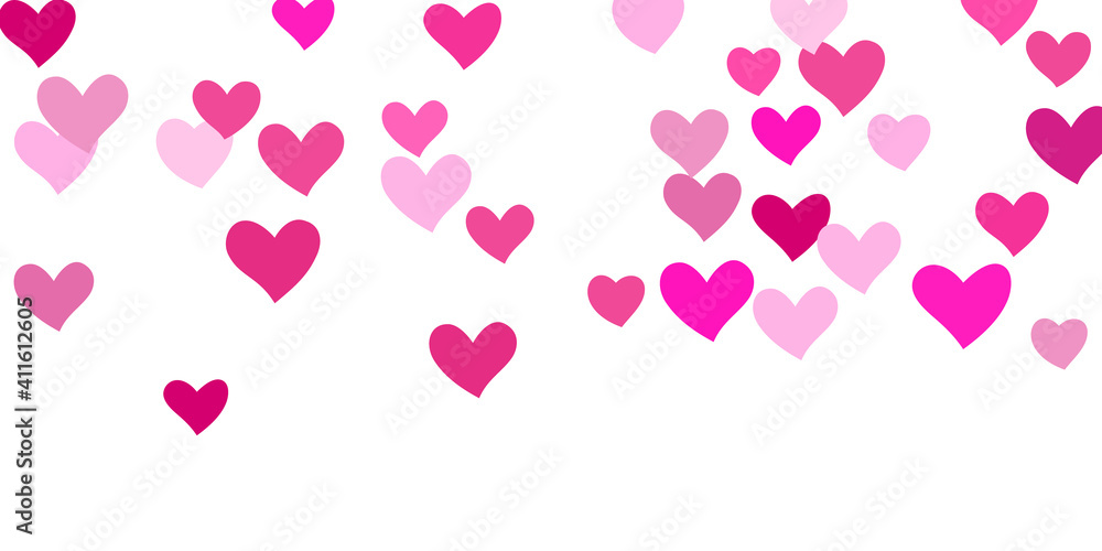 Heart confetti falling beautifully chaotically. Heart confetti falling beautifully chaotically.