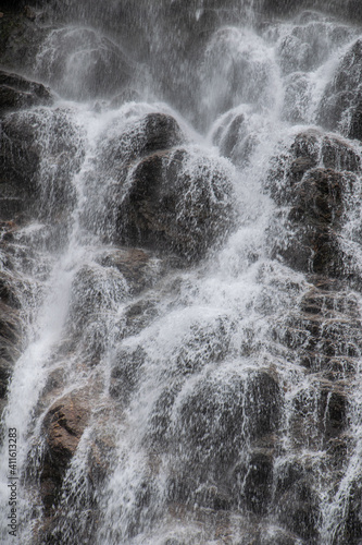waterfall on the rocks