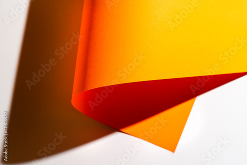 orange paper rolled