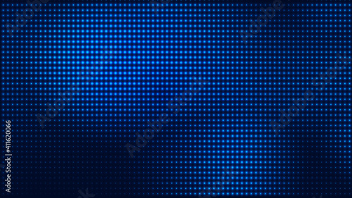 Wallpaper Mural Dot blue pattern screen led light gradient texture background. Abstract  technology big data digital background. 3d rendering. Torontodigital.ca